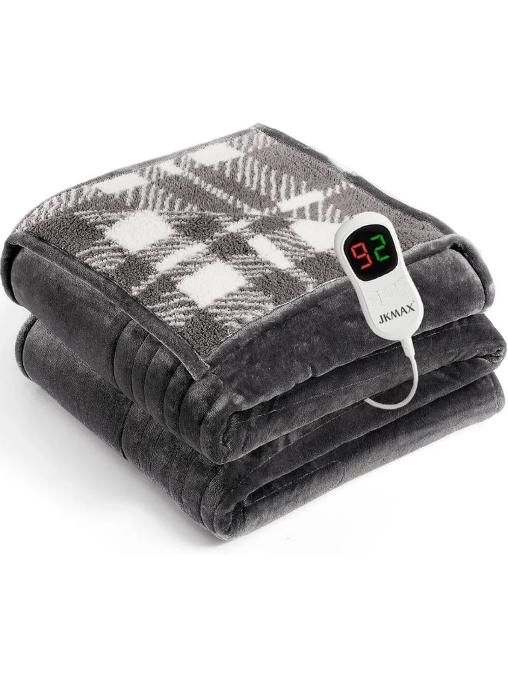 Cozy Full Size Heated Electric Blanket - Flannel, 10 Heat Levels, 5 Timers, ETL